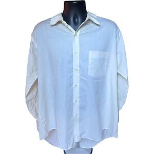 Arrow Vintage Poplin Dress Shirt Off White Boxy Fit 80s